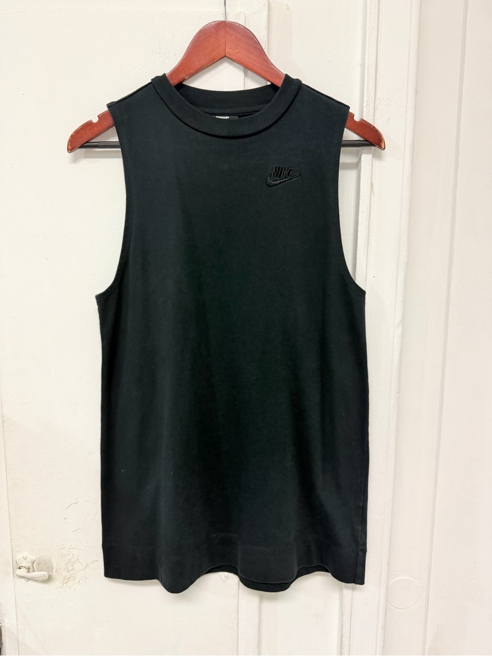 Y2K black cotton mini dress Nike sportswear women’s size S